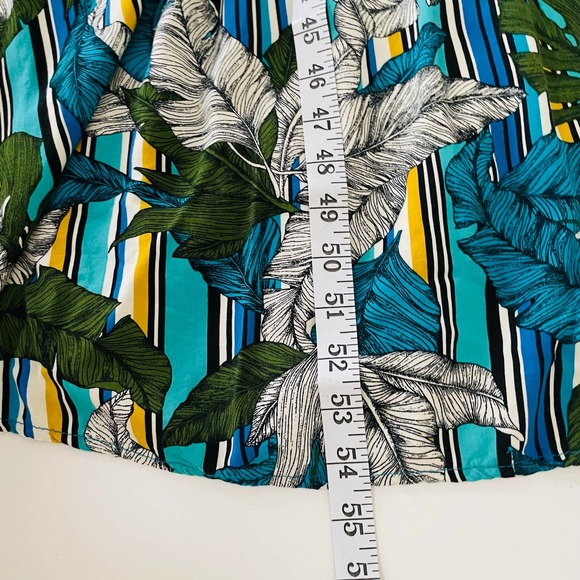 Apt. 9 Sleeveless Maxi Dress Striped Blue Green Floral - Picture 8 of 9